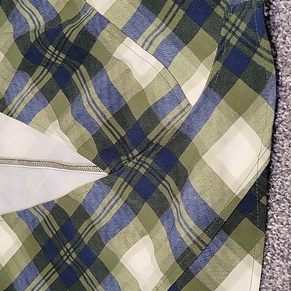 WEWOREWHAT Wrap Top Vintage Plaid Size Medium - Picture 6 of 8